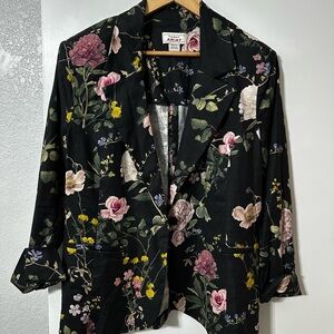 Floral Black Women's Blazer